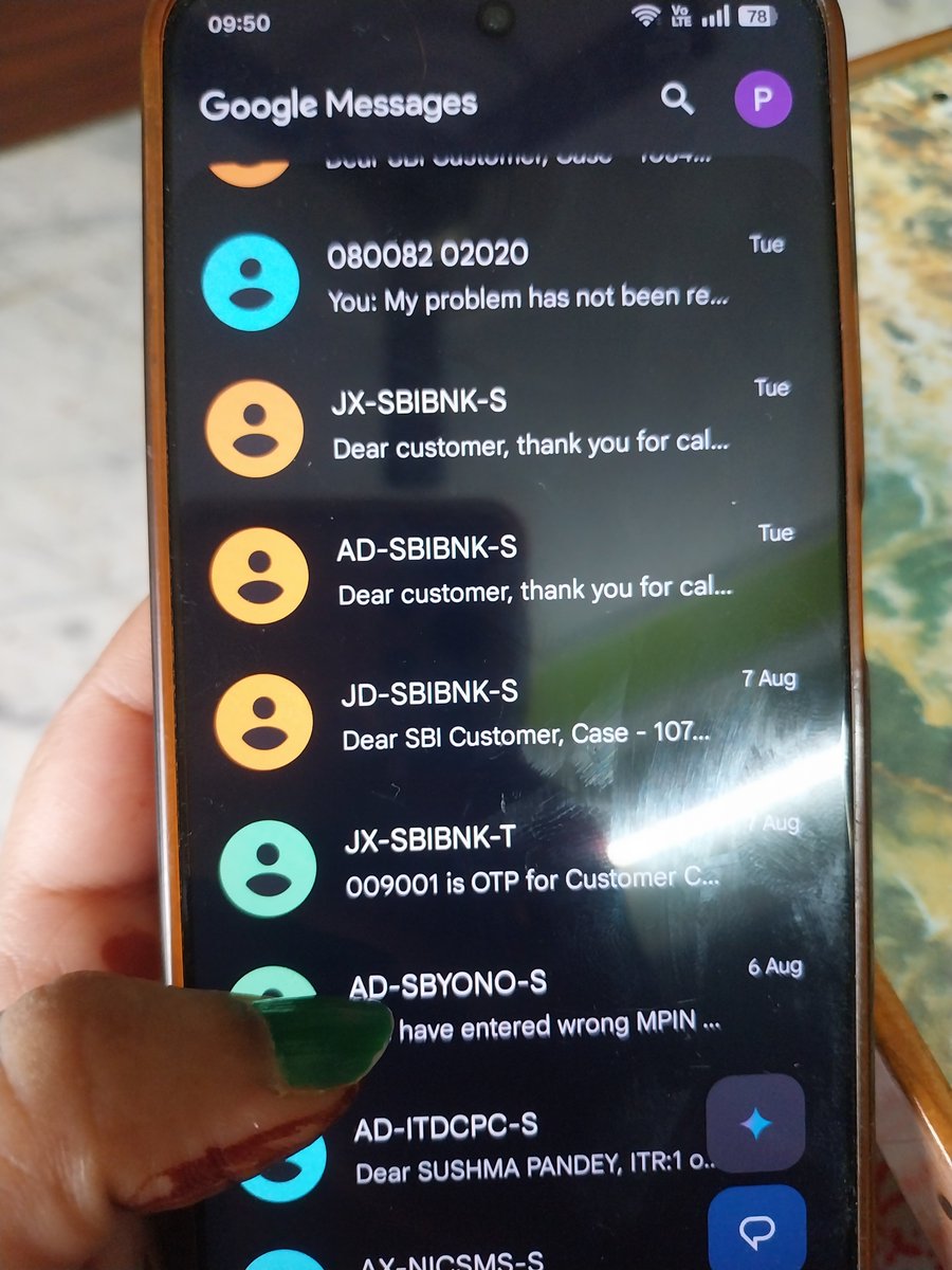 Krishna07780510's tweet photo. @TheOfficialSBI @RBI These are calls I made message I received my only request plz credit my money which got debited and there was no availability of money in atm machine https://t.co/LnxHRFnWjO
