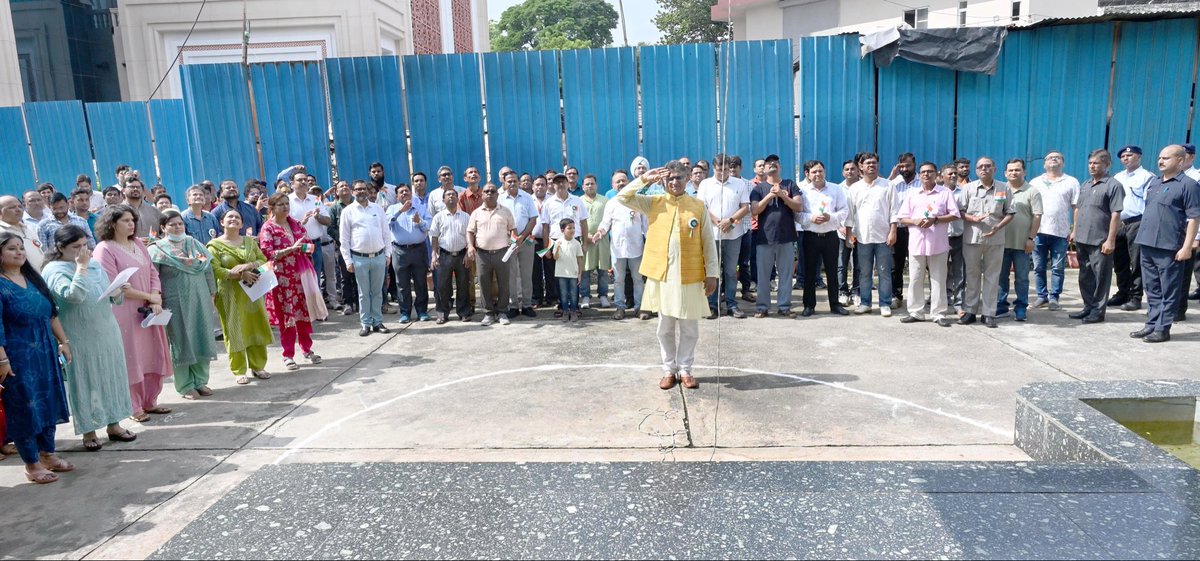 BSIP_official's tweet photo. Celebrating the 80th Independence Day at #BSIP: 79 years of Pride, Progress and Nation-Building @IndiaDST @DrJitendraSingh @waghmare16 @PMOIndia @narendramodi @moesgoi https://t.co/bWK5UB9t8c