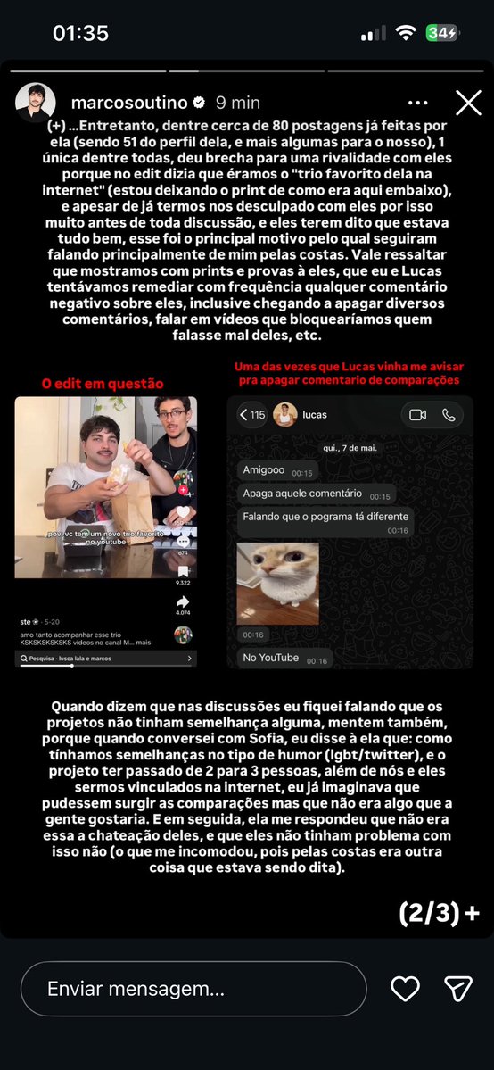 PedroHe95771908's tweet photo. Fechado com sessão das três!! ridículo apoiar tanto uma ideia e quando ver ela dando certo criar objeções pra tentar favorecer somente seu lado. 
 Ciclopin e Sofia se acham super originais, mais alguém avisa que sentar na frente de uma câmera e gravar vídeos conversando é normal https://t.co/NXdKQk0Mfc
