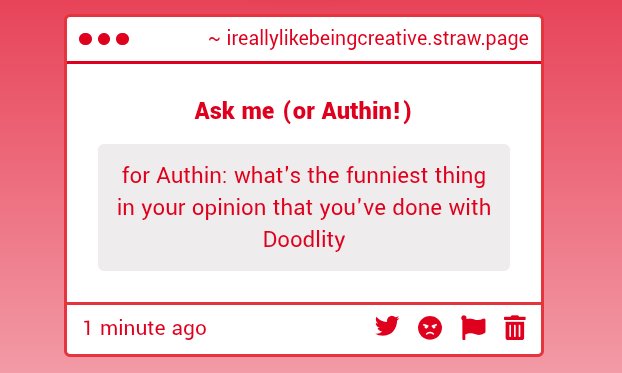 authinmario's tweet photo. I have an inflatable red guitar and I pretend to play it since Doodlity can mimic sounds, I have no idea how accurate I am but it's pretty funny

// I SHOULD DRAW DOODLITY WITH THE DOT EYES MORE HE LOOKS SO STUPID AND CLUELESS https://t.co/wgbtjbi9Tc