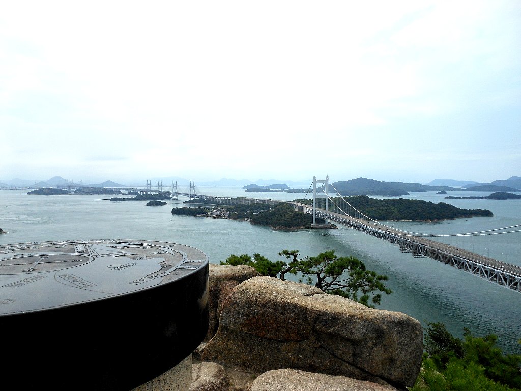 8296）鷲羽山港 観光船案内看板 木製枠にトタン板 8296）鷲羽山港