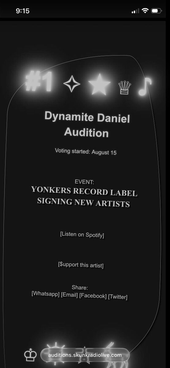 dynamitedaniel's tweet photo. Dynam🧨te Daniel now has his own webpage on an independent radio station called Skunk Radio Live! Go to Skunk Radio Live, type “Dynamite Daniel” in the search box, and vote 🗳️ for this artist today! Make him your #1 musical artist as auditions keep going on Skunk Radio Live. https://t.co/TYQYQf5t10