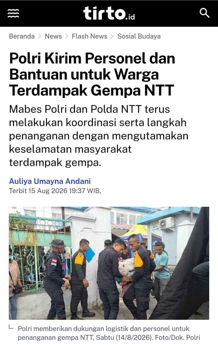 elarawdyaa's tweet photo. Saat kita saling peduli, beban terasa lebih ringan. 🙏
Mari bersama memberikan Uluran Tangan Saudara untuk masyarakat NTT.

#BersamaBantuNTT https://t.co/61pGqSaYct