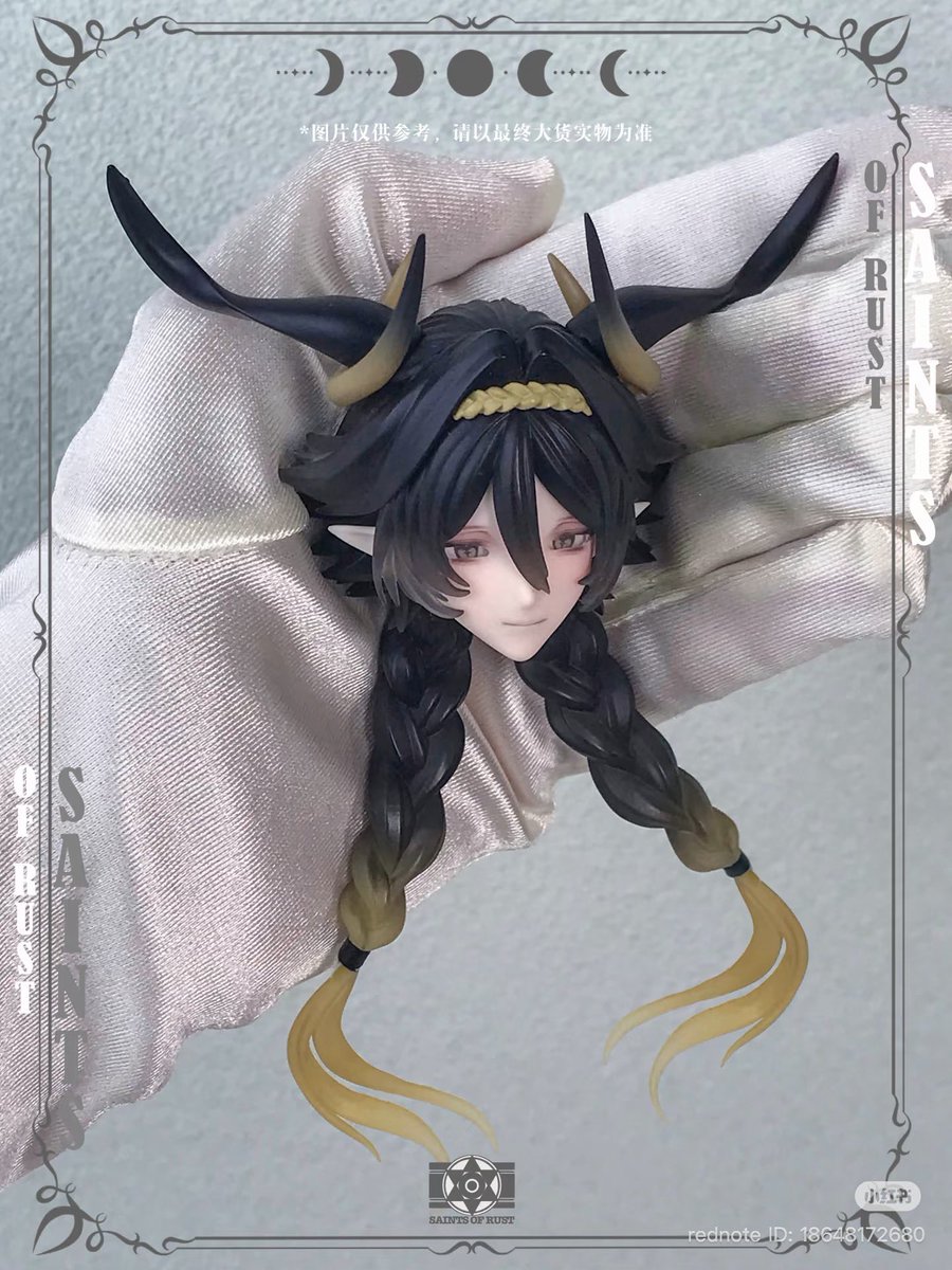 kanoko_dolls's tweet photo. 「锈蚀圣徒」
入れ目新版フェイスサンプル公開✨

サンプルはデカールとなります
角は全て磁石吸着式です

その他のキャラの写真は投稿元にて↓
https://t.co/6WHiVbgAJS

#kanoko_info https://t.co/qpXQmcLHx8
