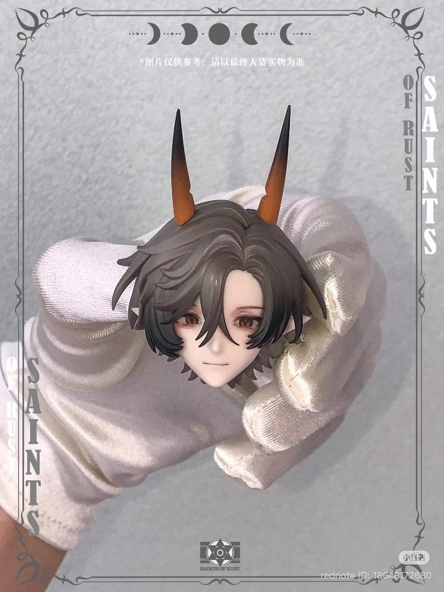 kanoko_dolls's tweet photo. 「锈蚀圣徒」
入れ目新版フェイスサンプル公開✨

サンプルはデカールとなります
角は全て磁石吸着式です

その他のキャラの写真は投稿元にて↓
https://t.co/6WHiVbgAJS

#kanoko_info https://t.co/qpXQmcLHx8