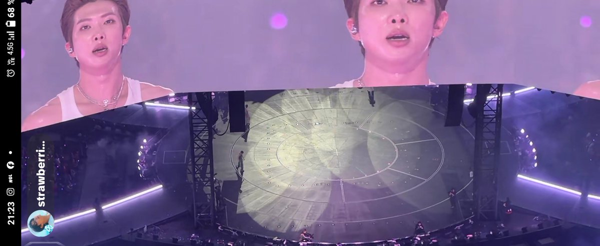 merlimoonNJ's tweet photo. Mi cielo se veía increíble hoy ☺️ 

Gracias a la armyga que transmitió el concierto por ttk, muak https://t.co/7nOzWDOtKF