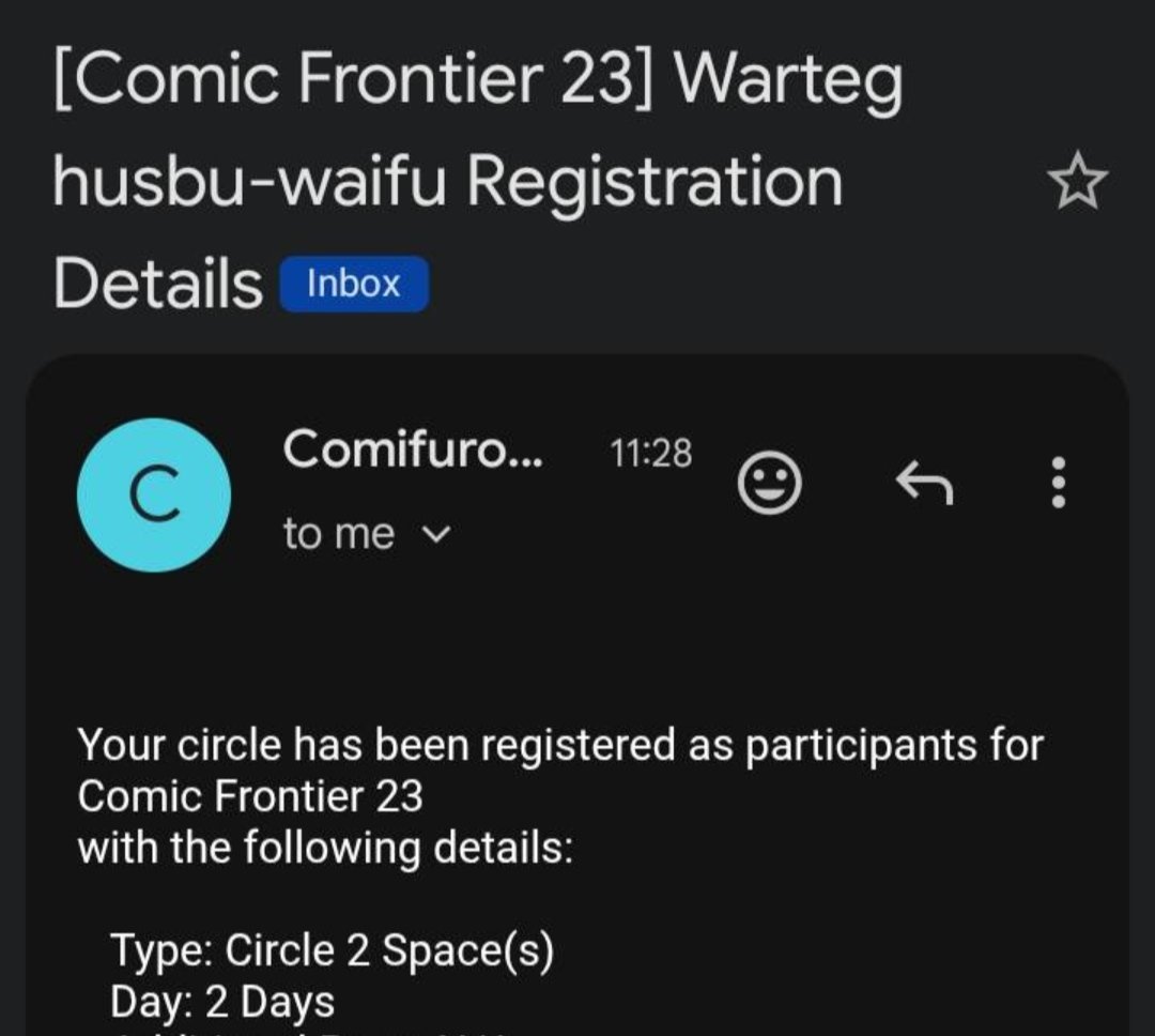 mengajameng's tweet photo. Maaf baru on, but i will attend CF23 with my circle, see you guys in CF23 Both days https://t.co/JvQjbQi3F9