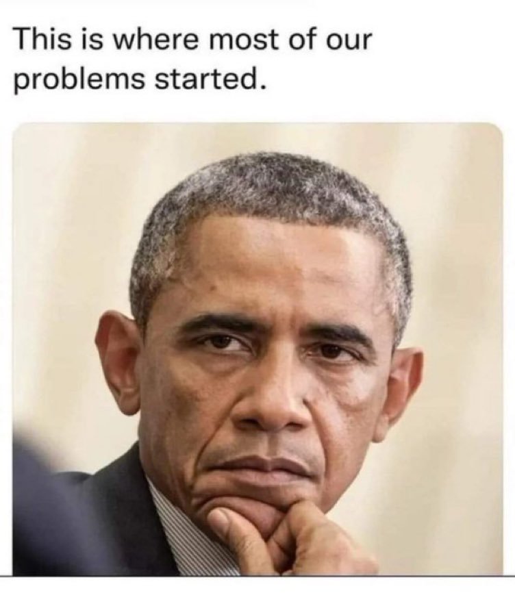 toohiptom's tweet photo. @Markfry809 I hate to inform you that your stupid is showing again. 

Obama IS the reason that everything in our world has gone haywire INCLUDING racism taking a huge turn for the worst. 

All you are doing is projecting because what you blame Trump for doing what LEFTIST have already done. https://t.co/C1CZEs4Myd