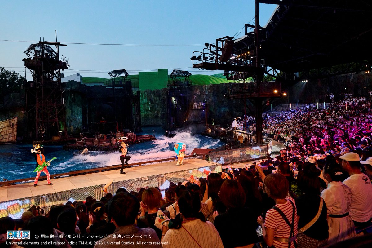 USJ_Official's tweet photo. ◥◣12年ぶりにハンコックが登場‼◢◤​

⚓ワンピース・プレミアショー 2026⚓​

とある島で九蛇海賊団と再会した​
麦わらの一味は、世界政府への復讐を誓う​
謎の男の脅威にさらされる…‼️​

ルフィたちの覚悟と絆を、​
この目で見届けよう‼
https://t.co/RLxYpGg7I1 https://t.co/xjtypzS6vt