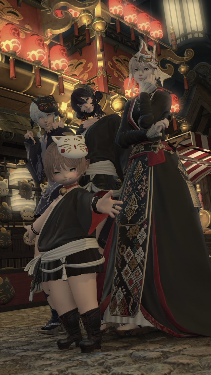 3_7t0's tweet photo. お祭りだあ
#パンデモ並木 #FF14 #アウラ https://t.co/DqLybBzXAp
