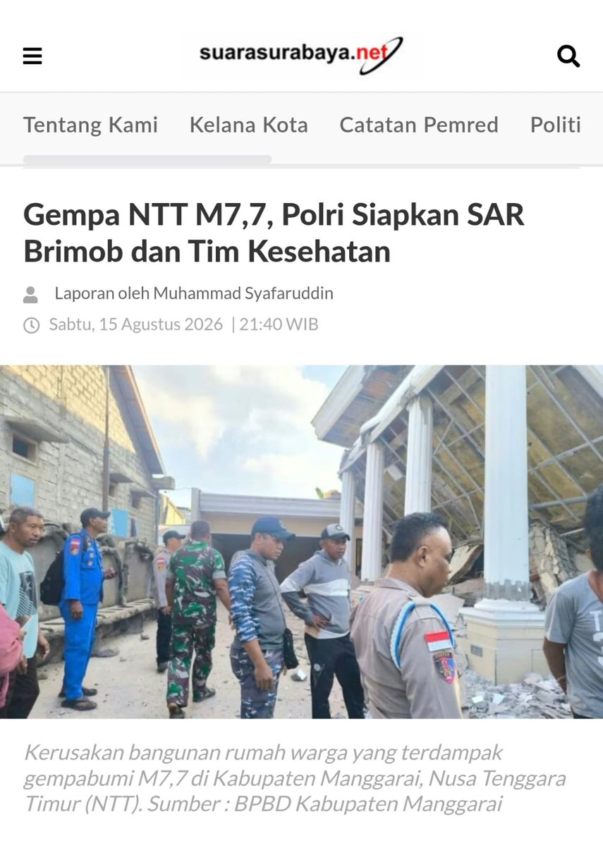 Altaira90's tweet photo. NTT sedang berduka akibat gempa M7,7. mari bersama ulurkan tangan dan bantu saudara-saudara kita yang terdampak.
Uluran Tangan Saudara, untuk NTT. 🤲❤️
#BersamaBantuNTT https://t.co/6NstxrhXq9