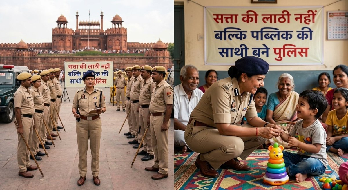 PROBLEMOFPOLICE's tweet photo. प्यारे देशवासियों,
आजकल पुलिस 1861 के काले क़ानून की वजह से सत्ताओं की गुलाम बन गई है इससे सारे पुलिस-परिजन और जनता मुक्ति चाहते हैं
अब सारे पुलिस कर्मी स्वतंत्रता से जनता की सेवा करना चाहते हैं
#POLICE_REFORM_NOW
#सत्ता_की_लाठी_नहीं_पब्लिक_की_साथी_बने_पुलिस 
@Rajeevkrishna69 https://t.co/aNZe8wCKEg