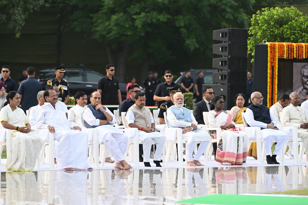 NitinNabin's tweet photo. Paid heartfelt tributes to Bharat Ratna and former Prime Minister Shri Atal Bihari Vajpayee Ji on his Punya Tithi at 'Sadaiv Atal'.

A towering statesman and true visionary, Atal Ji’s life was dedicated to national service, integrity, and good governance. His ideals will forever guide our path towards nation-building.