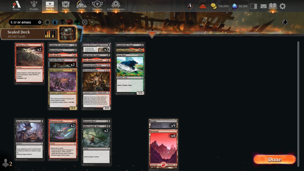HAUMPH's tweet photo. Echoing everybody's sentiments on HOB sealed deck being quite bad. This was box number 3, which doesn't look too far off from box number 2 and box number 1. It's correct to be Rakdos like 80% of the time. https://t.co/NlgGjAVsMl