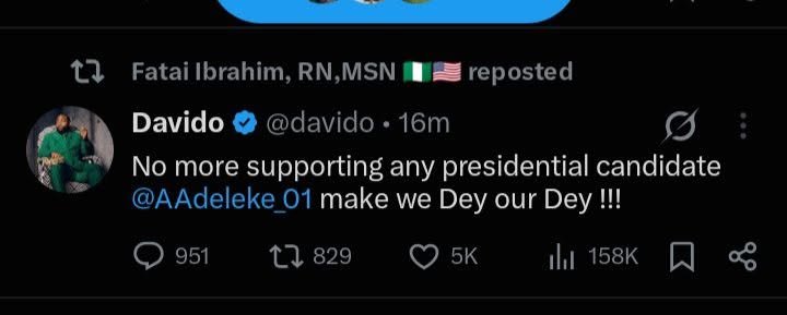 GreatnessOsia's tweet photo. @Ebudaddy @sowore @davido @officialABAT https://t.co/Z74kVCRhGe