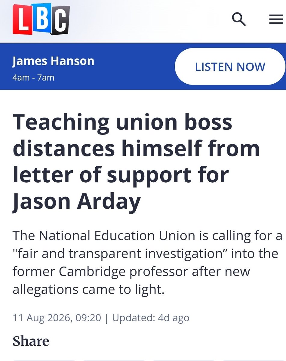 DanielKebedeNEU's tweet photo. Just to give some insite to some of the press tactics around Jason Arday.

The Mail contacted the union to see if I was still in support Jason.

A spokesperson responded saying:

I signed the statement based on the information available to me.

That I am a trade unionist who believes in due process

That Jason Arday had his career ended in a public and brutal fashion

And there should be a new statement appealing for fairness and a transparent investigation.

The used some of what was said and ommitted some so they could do this....

(I have never requested my name be removed from the origional GLP statement and it still remains)