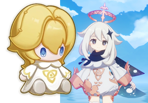 AuntSolarClock's tweet photo. 🚨7.0 spoilers🚨

You know how Ronova calls Paimon "it", and is confused by the Traveler's "obsession" with her?

RONOVA SEES PAIMON AS A DOLL

She has a cognitive hazard applied to her.
This doll is called "SEVERED FRAGMENT of Ikhor".
And Paimon is possibly a FRAGMENT of Phanes. https://t.co/2yszbDIv1A