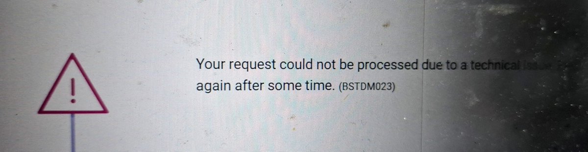 Manish_Vijay_S's tweet photo. @OfficialSBICare  Unable to change maturity instructions for my FD on the new YONO website for the last 2–3 weeks. Every attempt ends with the same technical error (BSTDM023). This is a basic banking function and such a prolonged issue is frustrating. Please get this resolved https://t.co/m9CvohXnEZ