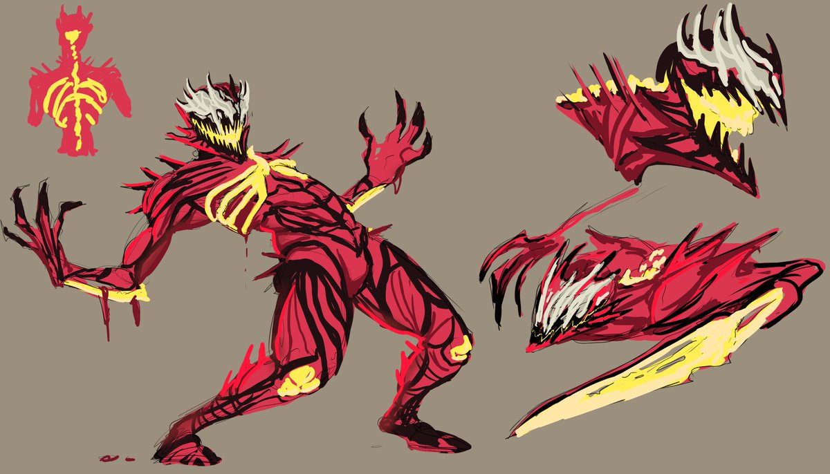 yorianized's tweet photo. Intrusive thought symbiont, Carnage concept for an Spider-Man AU
--
#spiderman https://t.co/SKjlO51UIv