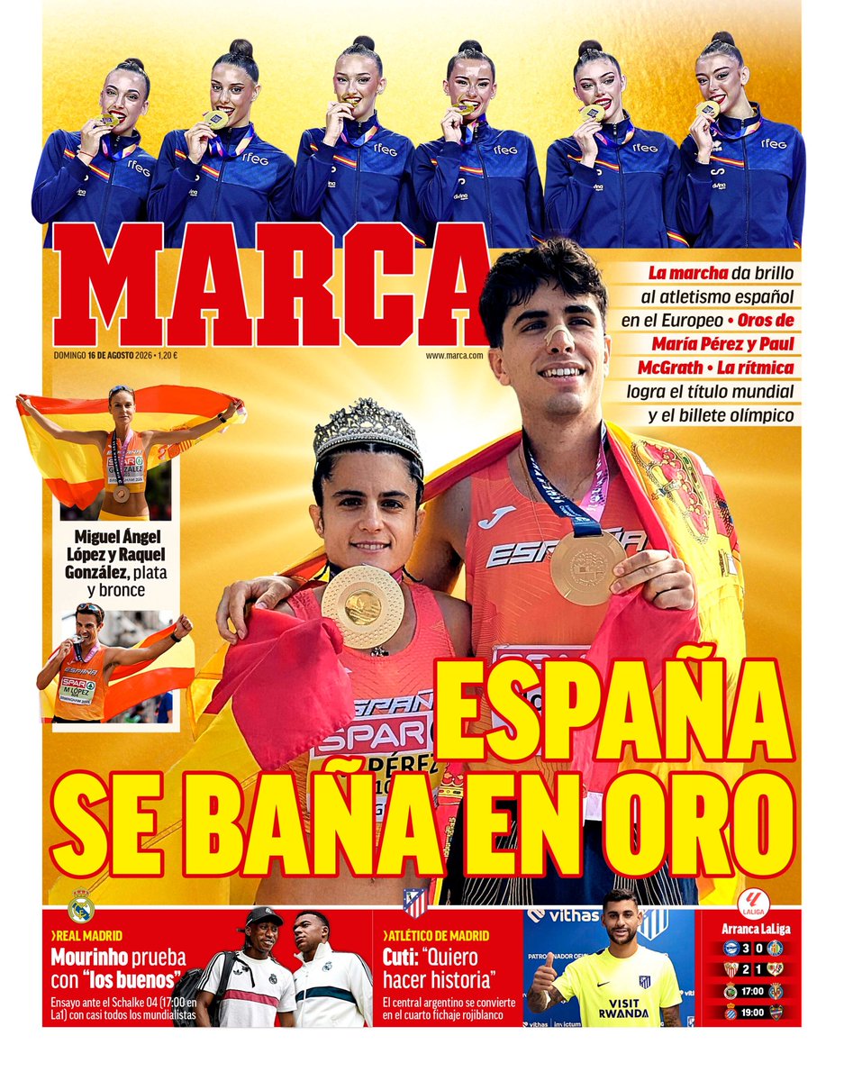 OlympicDeportes's tweet photo. Portadas para los triunfos del deporte español 🇪🇦. La más completa, la mejor, la de Marca. Así sí. https://t.co/55p4t1kKZ1