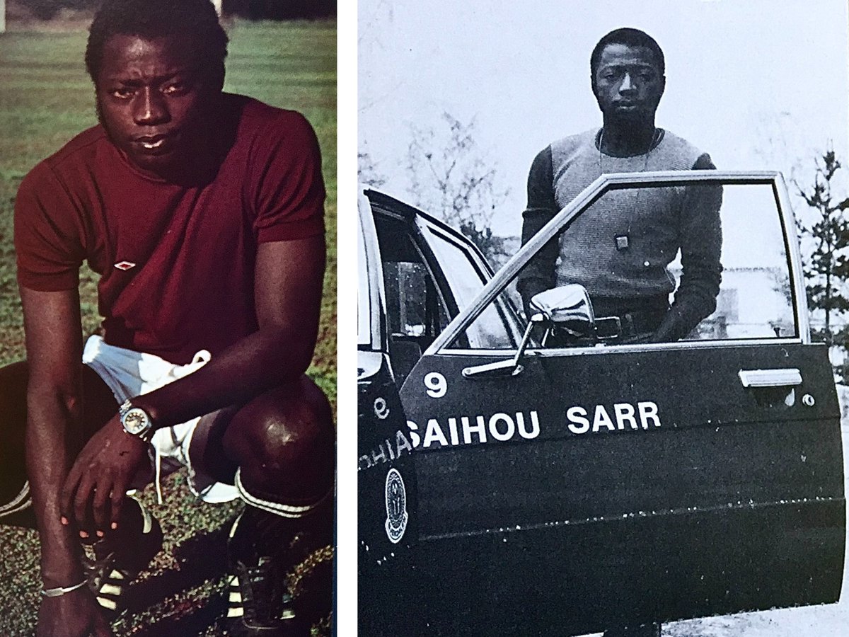 Bjerkestuen's tweet photo. Vi gratulerer Saihou Sarr med 75-årsdagen 🎂

En av de første farvede spillere i norsk fotball ⚽️

Sarr scoret i debuten mot Viking i 1976, en sesong der Mjøndalen skulle bli nummer to i serien - kun LSK var bedre enn bruntrøyene det året 🤎 Tider

@RetroSportNorge @MIFToppfotball