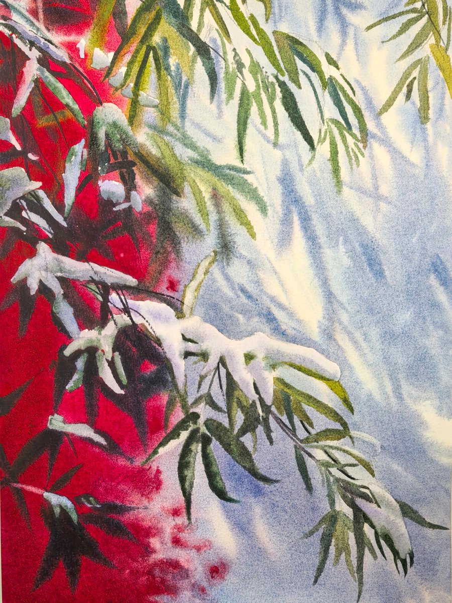 soei101's tweet photo. Discovering the magic of watercolor brushstrokes on wet paper—every blend feels like a small, happy surprise. Come try this quiet, colorful art moment today!， https://t.co/rEiZP9qU30