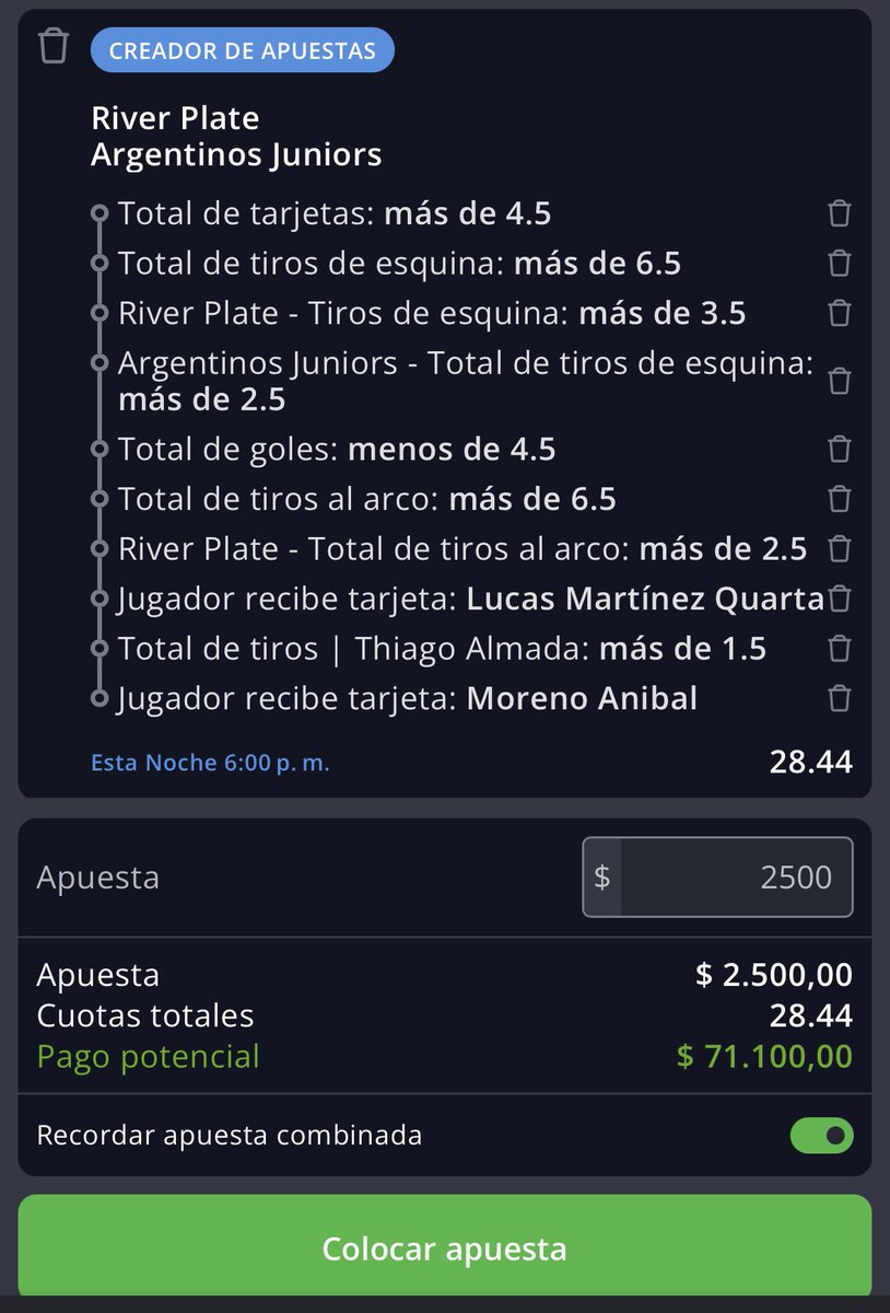 FraanCaB1's tweet photo. @Teicobets Sale o no ? Que opinan? https://t.co/vZI3BfdkuY