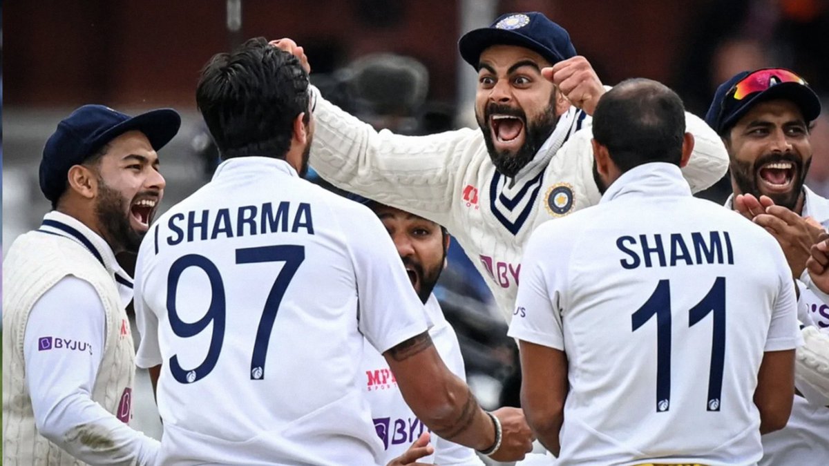cricinfo's tweet photo. #OnThisDay in 2021, India pulled off a heist for the ages at Lord’s 💪

🇮🇳 fans, remember this? https://t.co/YpkA0Ff89c