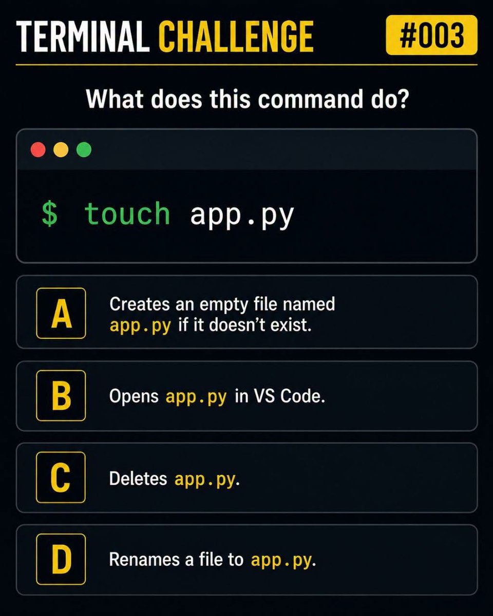 shoriful_dev's tweet photo. Terminal Challenge #003
What does this command do? https://t.co/e1cNNvbiCh