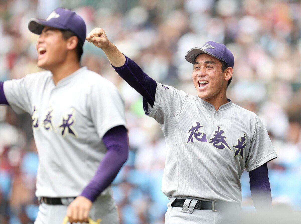 livedoornews's tweet photo. 【甲子園】花巻東、英明に勝利し3年ぶり8強進出！適時打0本で4得点のスモールベースボール
https://t.co/PcUOGMo6h3

花巻東が2023年以来3年ぶり4度目の準々決勝進出を決めた。タイムリー0本で4点を奪うスモールベースボールで、今春センバツ8強の英明を破った。 https://t.co/HLD7CwY7MJ