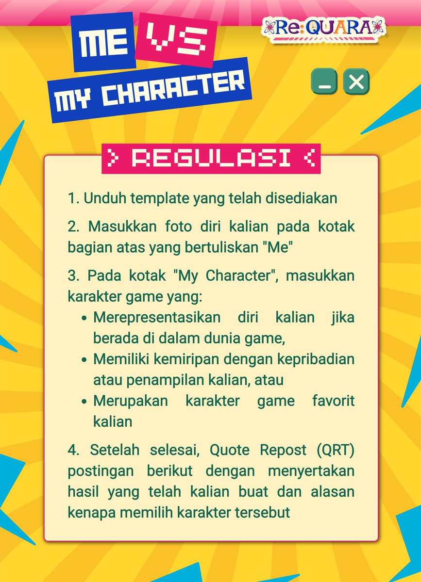 Re_QUARA's tweet photo. ⠀

⠀⠀⠀⠀⠀⠀𝙻𝚘𝚐⠀⠀•⠀⠀𝑂𝟷⠀⠀•⠀⠀ ˊ⠀⚛︎⠀ˏ

⠀⠀⠀⠀⠀〔 ⓘ 〕GAME⠀UPDATE⠀ — ;
⠀⠀⠀⠀⠀⠀𝑀𝐸  VS.  𝑀𝑌  𝐶𝐻𝐴𝑅𝐴𝐶𝑇𝐸𝑅.

⠀⠀⠀⠀⠀⠀A⠀ little⠀ self-comparison!
⠀⠀⠀⠀⠀⠀𓄲 ; ˓ s . i d /  temp  -  M v C ˒

⠀ https://t.co/bbj3baBSwE