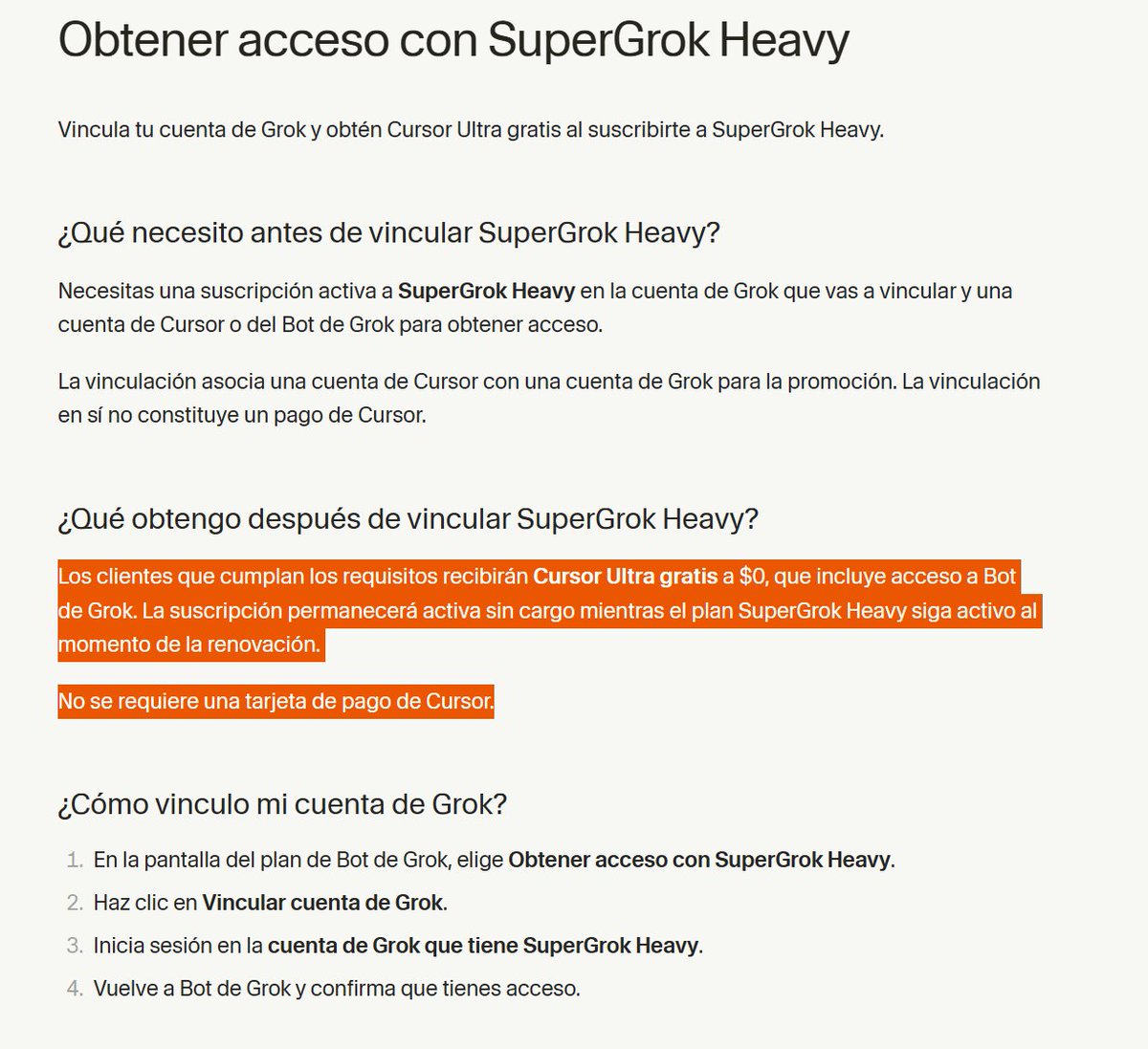 SPAC89's tweet photo. For $300, you get :
1) SuperGrok Heavy 
2) Grok Bot  
3)Cursor Ultra 
4)X Premium 
5) $400 in API and 6B tokens on grok 4.6 xhigh https://t.co/3LosxNctAc