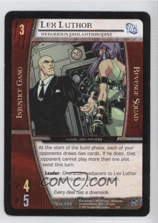 LimitedCards's tweet photo. 😊940,000+ TRADING CARDS FOR SALE!!!😊

🦸‍♂️ Our most recent sale on @CheckOutMyCards:

2004 VS System DC Justice League of America #DJL-090 Lex Luthor

DC Comics

💰 SOLD FOR $0.57 💰

Much more available on COMC here:
https://t.co/ISK1aXgSVK
and on eBay:
https://t.co/fcsLkpQl3g

#COMCLast5 #COMCMailday #TheHobby

@3bangerbreaks @CardsJakes @collec_sport @CousinClark @CrdboyC @DHCards10 @evildrprkchp @FeistSportsCard @GotdemCards @HeathElliott79 @ILOVECOLLECTING @juice_worldcard @MrBelvitch @PapayonTrading @RSJRsteel @spcardseller @sports_sell @SportsCardDeals @ThatDude_Hut @thelafleurboys @TheShop_CC @tm1515152005 @ToCollecting @tomdicaprio @vividblue2008 @westcards28
