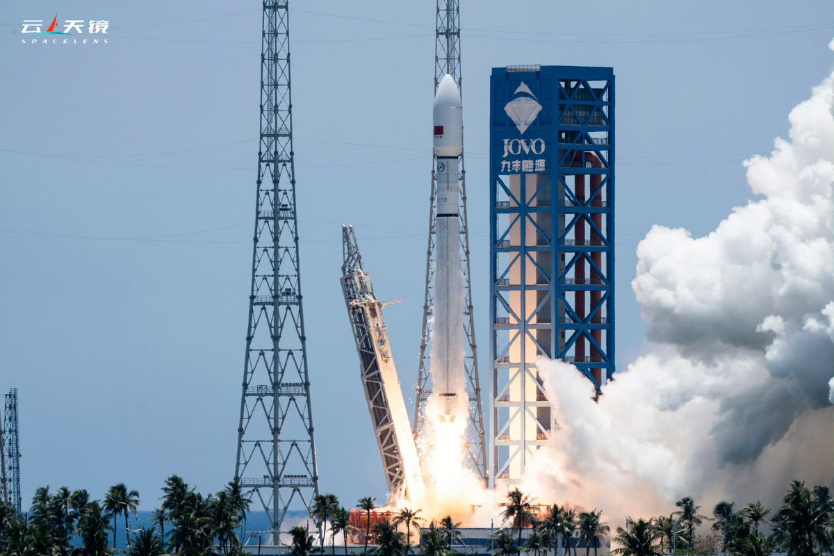 OrbitaHoy's tweet photo. China lanzo su cohete Long March 12 con el lote 24 de la constelación SatNet, este lanzamiento se ejecuta luego del último fallo del CZ-7A. https://t.co/rCR6nDo1r2