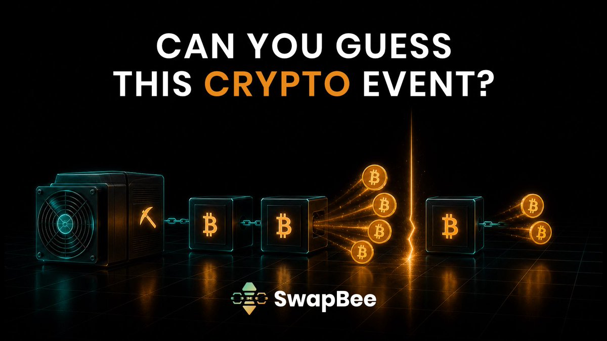 swapbee_com's tweet photo. ๐งฉ CAN YOU GUESS THIS CRYPTO EVENT?
How to join:
1. Follow @swapbee_com + @blockbee_io
2. Quote this post
3. Drop your answer in the comments ๐
๐ฐ $100 USDT Prize Pool for 10 People
5 questions โข 1 new question every 2 days
Ends 28 August, 23:59 UTC. Good Luck yall https://t.co/nnyjVPW4oP