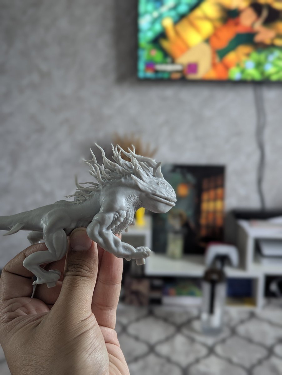 Yan93klg's tweet photo. 3D printed Salamander. #アナザーエデン #b3d #blender #anothereden https://t.co/cstCn6hLFs