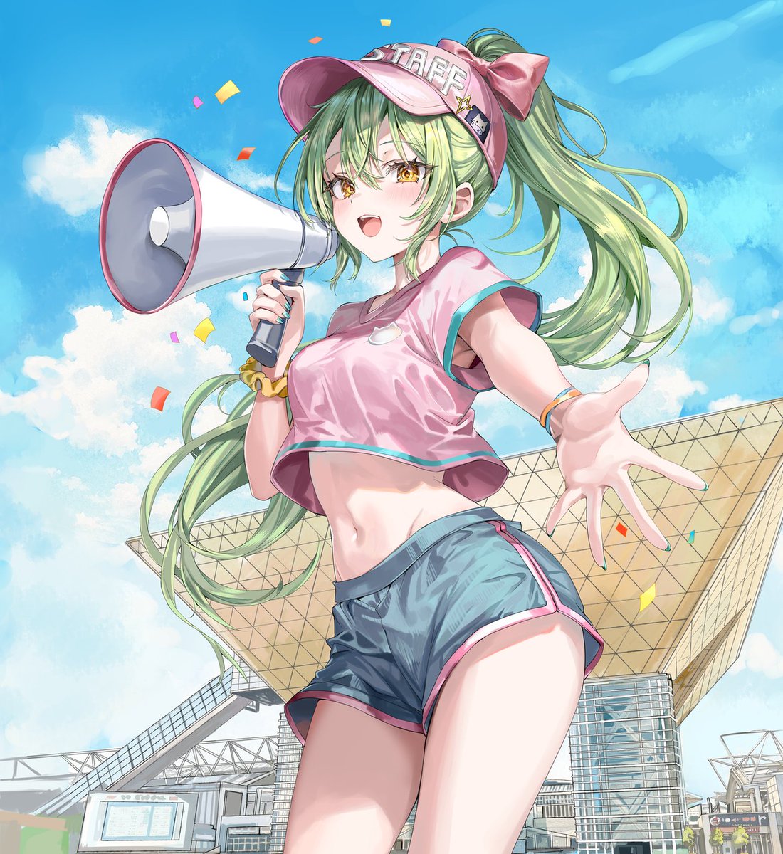 momoco_haru's tweet photo. この度コミックマーケット108における、有志によるスタッフ用 T シャツイラストを描かせていただきました。
気づいてくださってる方もちらほらいらっしゃって嬉しかったです🙏 https://t.co/UvlSjE0S4J