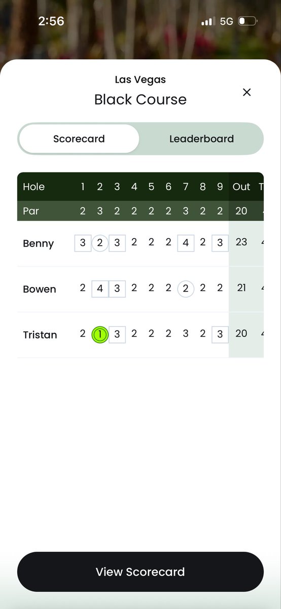 tbesse29's tweet photo. @KButter_22 @Return_Of_RB It was on the black course, but someone in our group did in fact have a hole-in-one. https://t.co/hhQw8QITuG