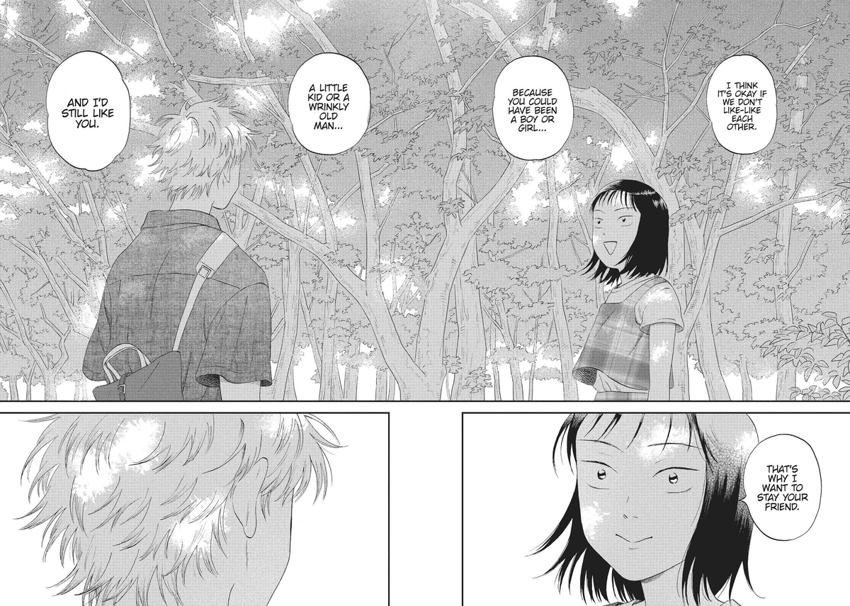 mitsukanehive's tweet photo. If season 2 of skip and loafer adapts 4 volumes like the first season, then the season finale will be this chapter. Fell to my kness from pure peak fiction https://t.co/6a8KCzpbeW