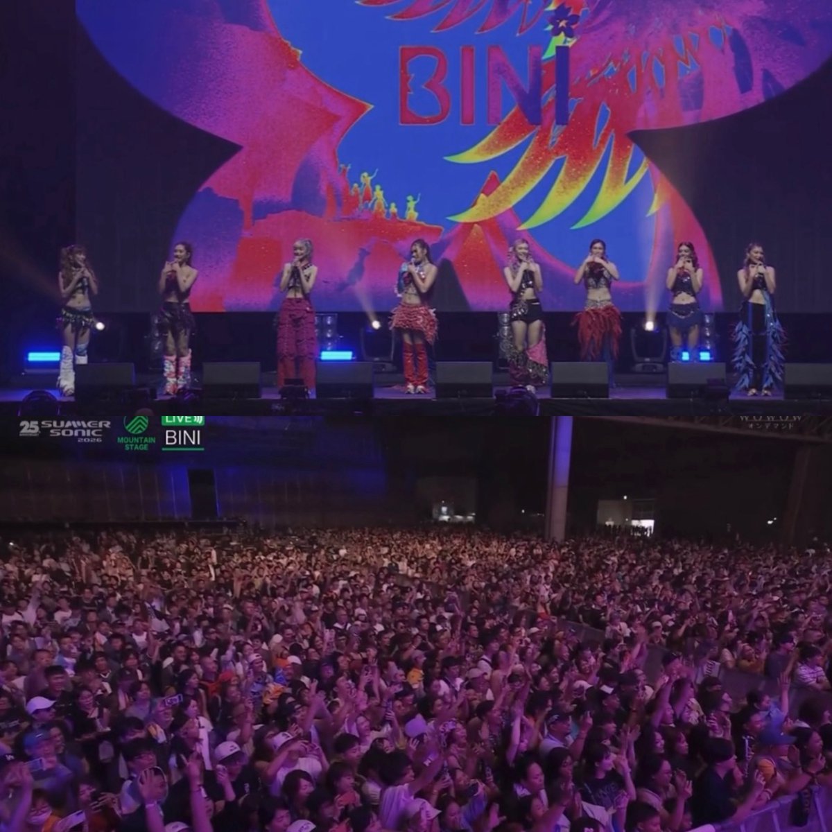 binisleight's tweet photo. ANG DAMING TAO!! NAKAKAIYAK 🥹

BINI LIGHTS UP TOKYO

#BINI_SummerSonic_Tokyo
#BINIxSummerSonic2026
#サマソニ https://t.co/41XxyAUltA