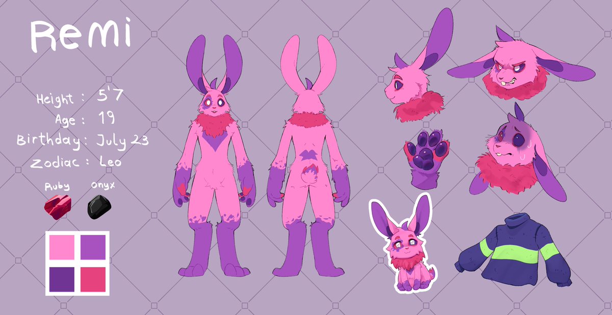 RemiBunn's tweet photo. ⊹ ˖ Ი𐑼

Hiii Welcome to my Account!

I'm Jackie, a 19yo Autistic writer and pervert.
This account is mostly for porn retweets. I also have a few RP accounts (if you can find them).

+ My Sona Ref Sheets!
I have two OCs, Remi and Kit!
(Art by the wonderful Mokito)

⊹ ˖ Ი𐑼 https://t.co/S0y56x1wHo