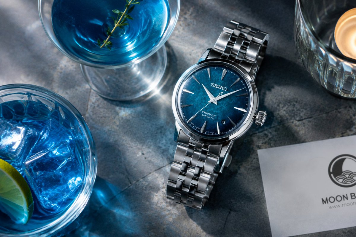 moonbridge_w's tweet photo. お酒は飲めなくても、
この「Cocktail Time」は楽しめます🍸����

SEIKO Presage Cocktail Time
HCB001J
カクテルから着想を得た美しいダイヤル😍

#SEIKO #セイコー #HCB001J #新作 #腕時計 #プレサージュ #お盆休み  #最終日  #中野ブロードウェイ https://t.co/spmDRJ1c7E