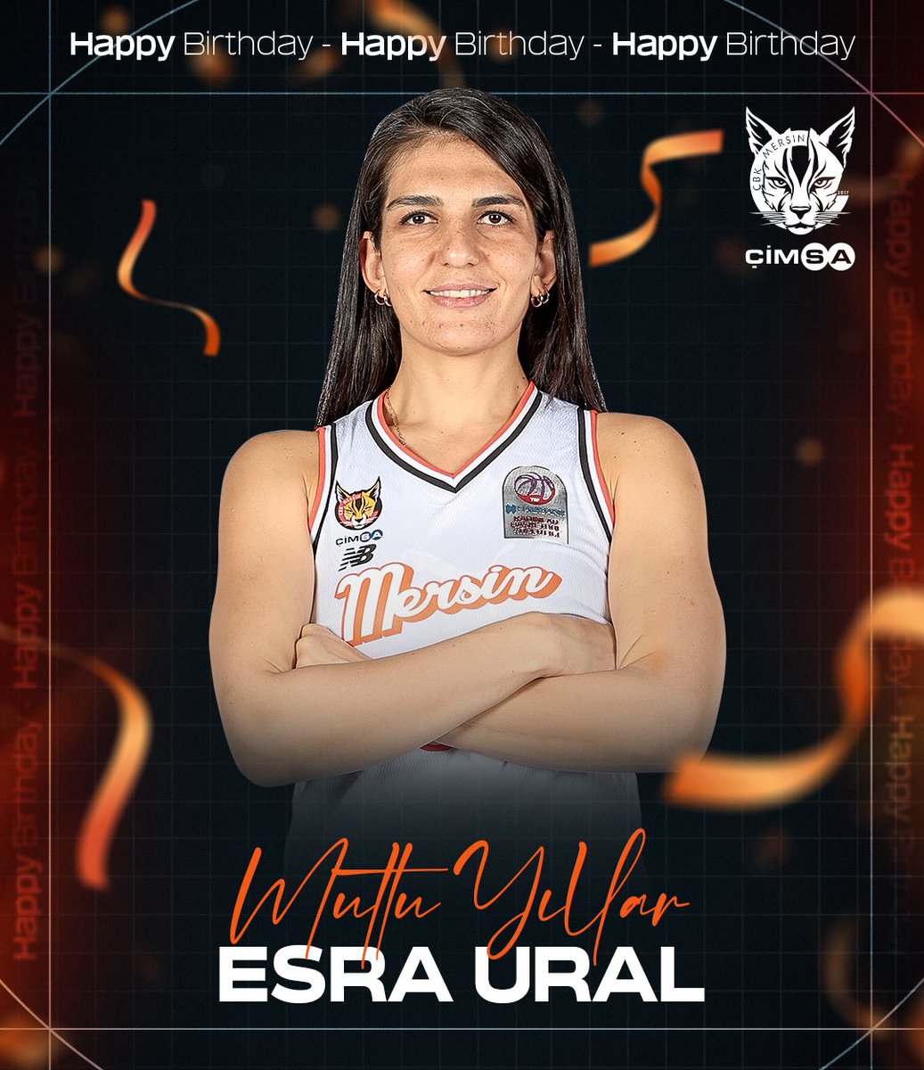 CBKMersin's tweet photo. İyi ki doğdun @esoural ! 🎂

Bugün oyuncularımızdan Esra Ural’ın doğum günü! Yeni yaşının sağlık ve mutluluk getirmesini dileriz. 🧡🖤

#WeAreÇBK #YourCityYourTeam https://t.co/GmbRLdONvO