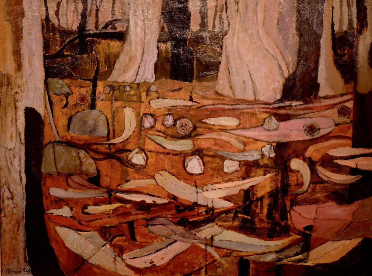 1EarthVillage's tweet photo. Becoming modern. If you’re Tasmanian &amp; you’re curious about artists who helped shape how we see ourselves, check out the current exhibition at the @tasmuseum. Curiously, some of these rarely exhibited. Patricia Giles, Rosamond McCulloch, Dorothy Stoner, Eileen Brooker.
#Tasmanian https://t.co/m0bEua4133