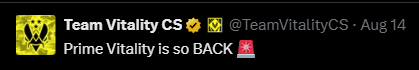 CsBattleEsports's tweet photo. @TeamVitalityCS 👀 https://t.co/uIXcaXaxuE