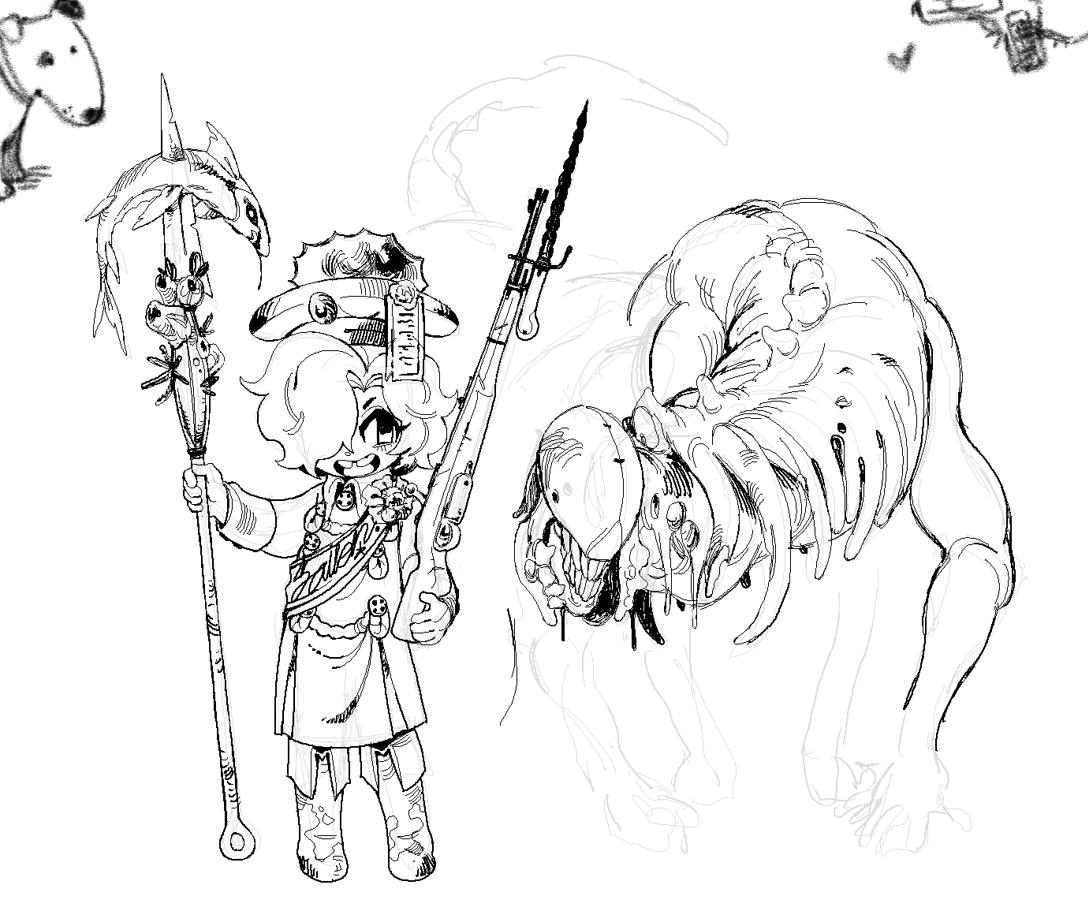 0029xff00's tweet photo. unfinished Gills draw https://t.co/JpRkXaZg9s