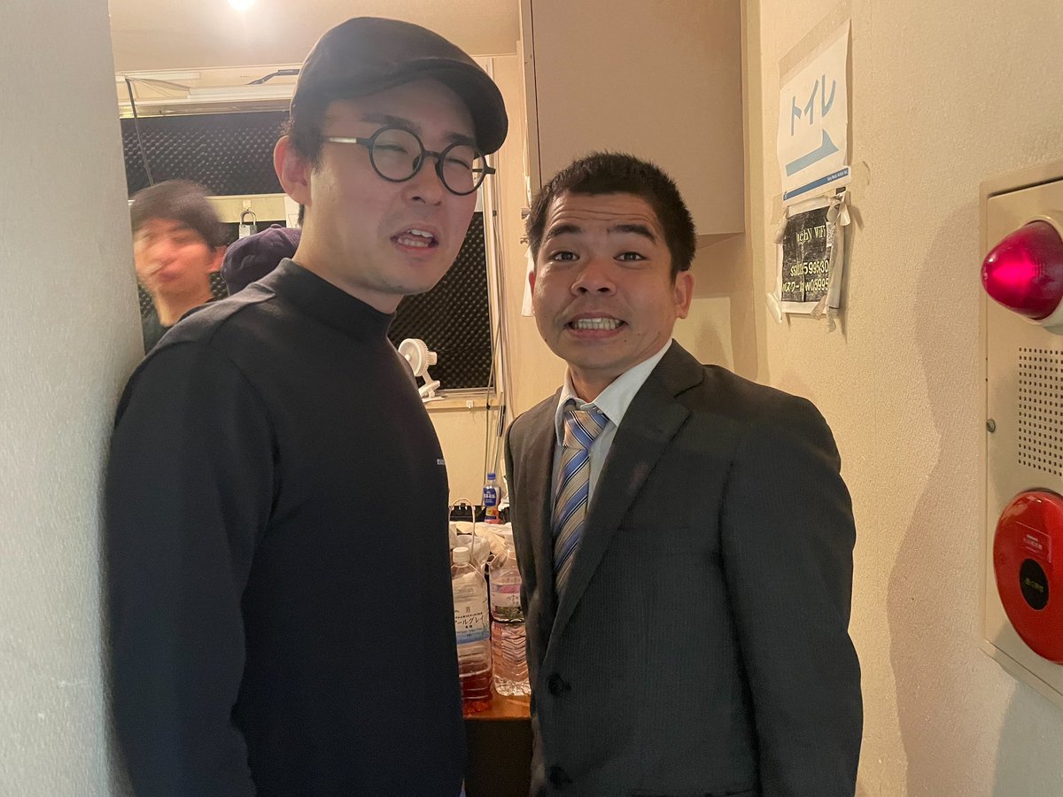 info871159's tweet photo. 昨日の「SMAトライアウトライブ(笑)番外編HOP」
ありがとうございました！
ヒキズリ鍋昇格しました👏👏

画像は木森さんとサガミです✌️ https://t.co/n32D0FnYsC