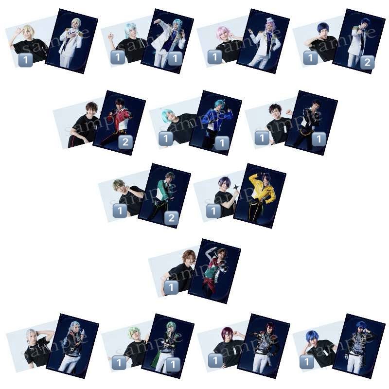 spom_4's tweet photo. 【交換譲渡】
あんステ ステライ 10th Anniversary Live ランダムブロマイド ランブロ　クリアカード クリカ

譲➞英智 渉 桃李 弓弦 千秋 奏汰 鉄虎 翠 忍 斑 凪砂 日和* 茨 ジュン* 司 光 友也 ゆうた 宙
(詳細は画像参照、数字は枚数です)

求➞ランブロ ジュン(縦)、クリカ ジュン
定価＋送料

➞ https://t.co/FDkxJJ4jSV