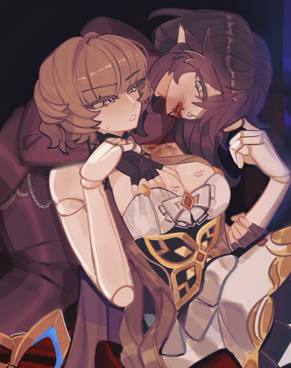 valyxion's tweet photo. spooky vampire wife claiming what’s hers

#sandrone #valdrone #yumetwtq https://t.co/I6VTLLyMnF