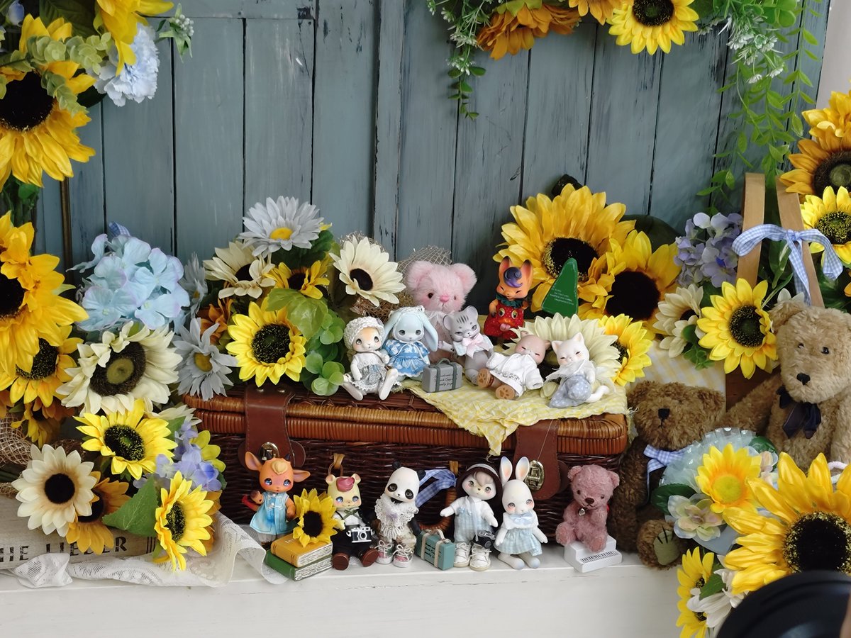 fusafukashippo's tweet photo. 昨日は、揺蕩さん、小夜さんと撮影会でした🌻
今回は、ちみっこ大集合な会にしてくれたのです☺️わちゃわちゃしてて可愛かったし、楽しかった〜😆

美形とカワイイ空間に潜むナニモノさん🐰が面白かった🤭あと、閉じ目ちゃんに癒されまくり https://t.co/mDeUJYoCaX